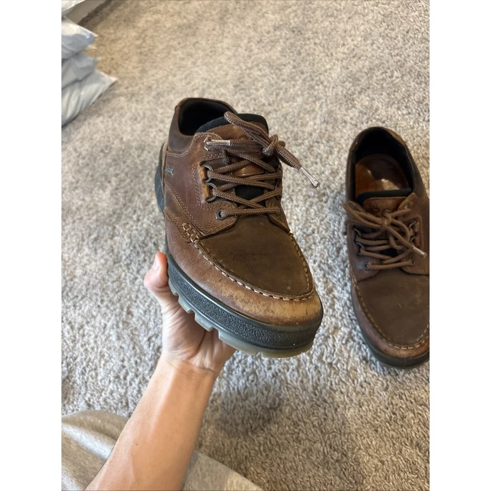 Ecco Track 25 Low GTX Bison Gore-Tex Hiking Leather Shoe US 9-9.5 EUR 43 RARE